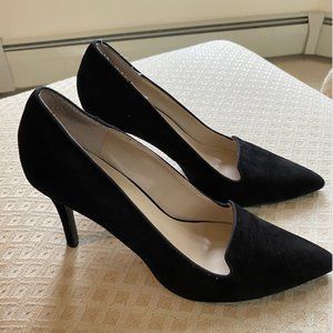 Nine West Black Suede 8 1/2 Heels